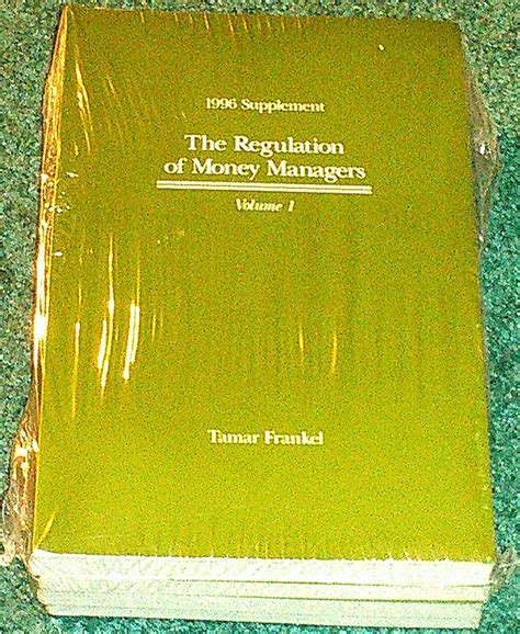 regulation of money managers regulation of money managers Reader