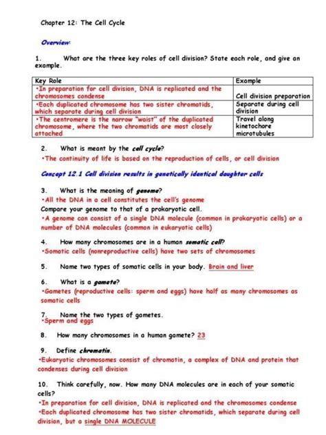 reinforcement study guide cell reproduction answers Epub