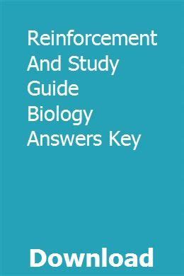 reinforcement study guide for biology answer key Doc