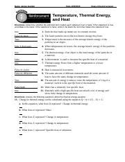 reinforcement temperature and thermal energy answers Epub