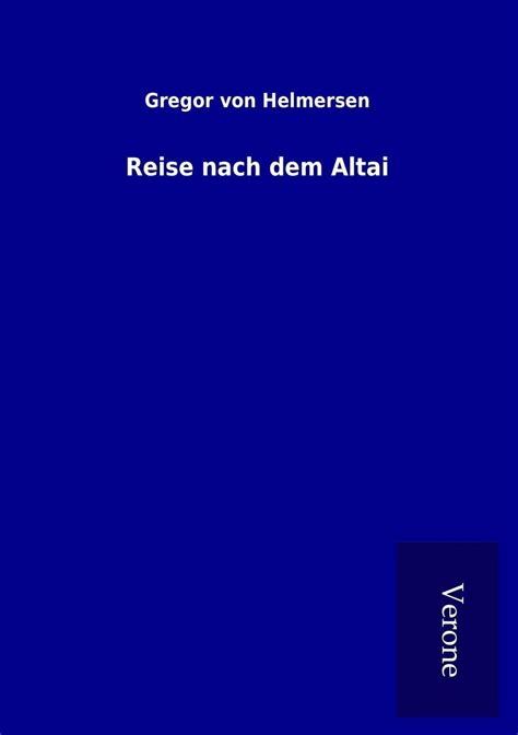 reise nach altai gregor helmersen Epub