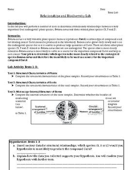 relationships and biodiversity lab packet answers Reader