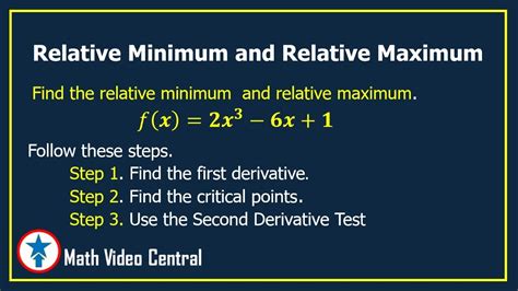 relative maxima and minima calculator