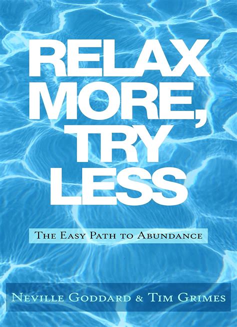 relax more try less the easy path to abundance Doc