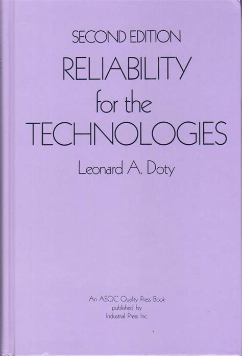 reliability for the technologies 2nd second edition Kindle Editon