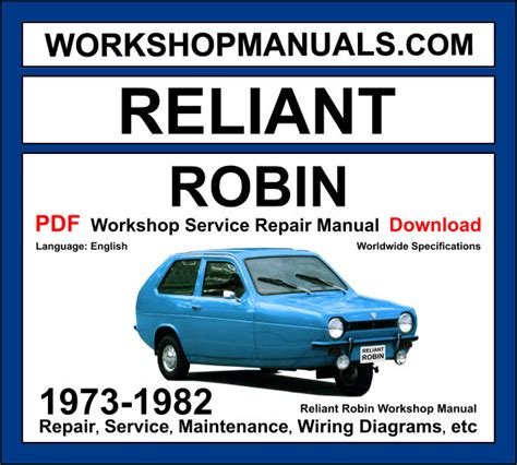 reliant workshop manual pdf Doc