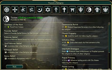 religion in civ 5