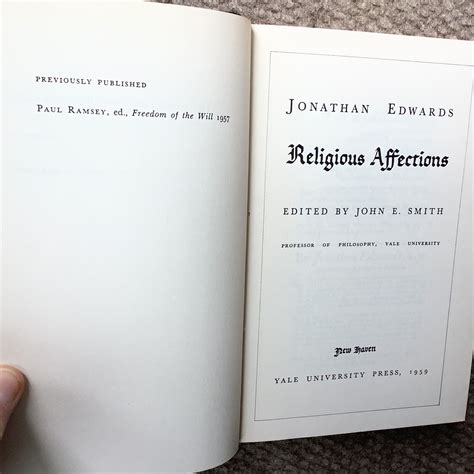 religious affections the works of jonathan edwards Epub