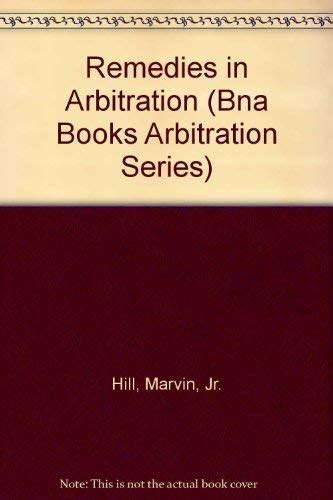 remedies in arbitration bna books arbitration series Epub