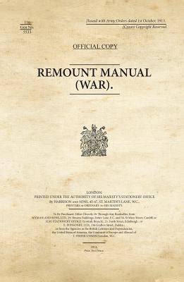 remount regulations war office facsimiles Kindle Editon