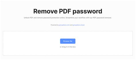 remove pdf password online Epub