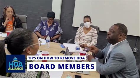 removing hoa board member Reader