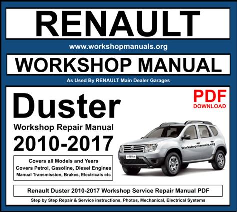 renault duster service manual pdf Kindle Editon