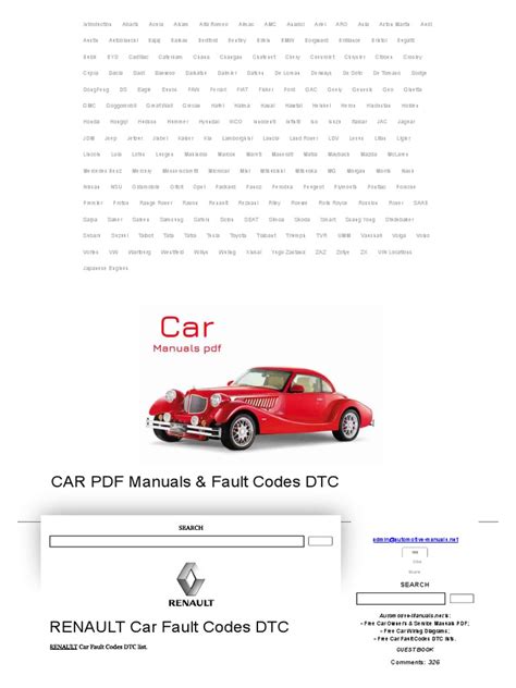 renault fault code dtc PDF