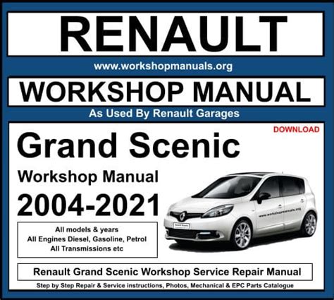 renault grand scenic manual PDF