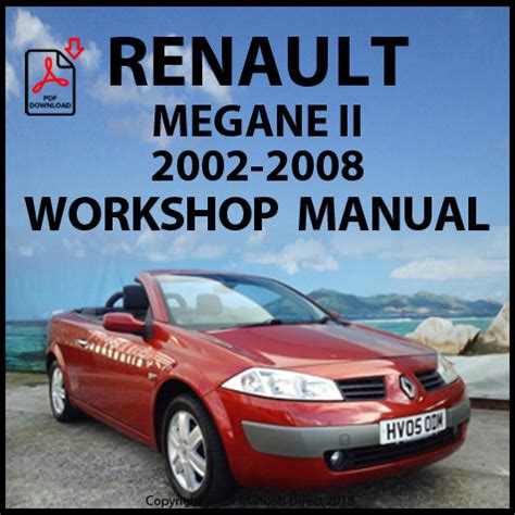renault megane cabriolet service manual Doc