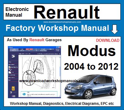 renault service manuel modus Kindle Editon