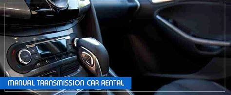 rental car companies with manual transmission PDF