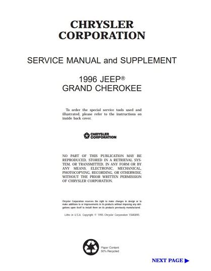 repair manual 1996 jeep gr cherokee Doc