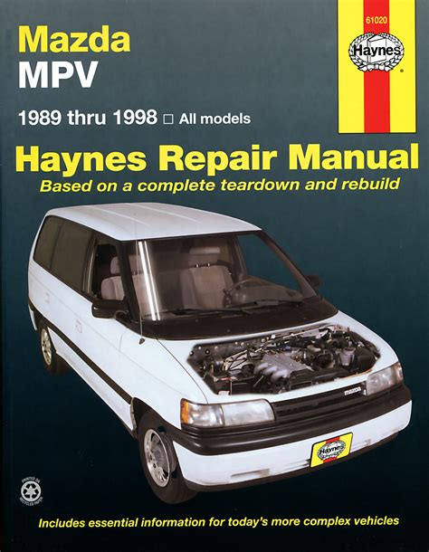 repair manual 2000 mazda mpv Ebook Kindle Editon