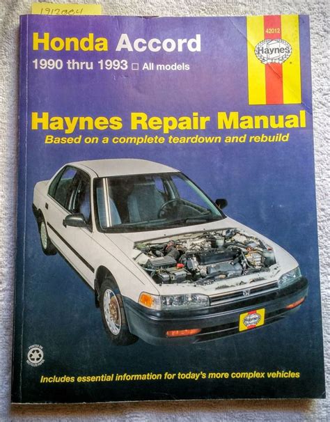 repair manual 2001 honda accord Epub