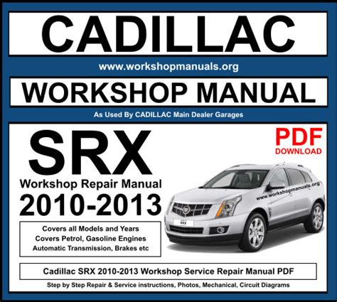 repair manual for cadillac srx PDF