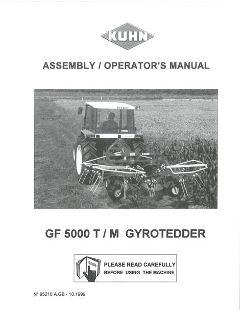 repair manual for kuhn tedder gf5000t Kindle Editon