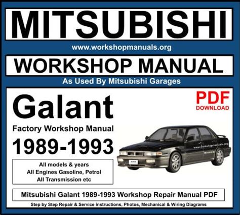 repair manual for mitsubishi galant 89 Reader