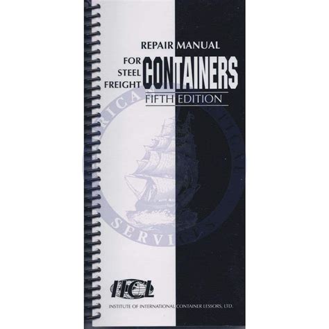 repair manual for steel freight containers pdf Kindle Editon