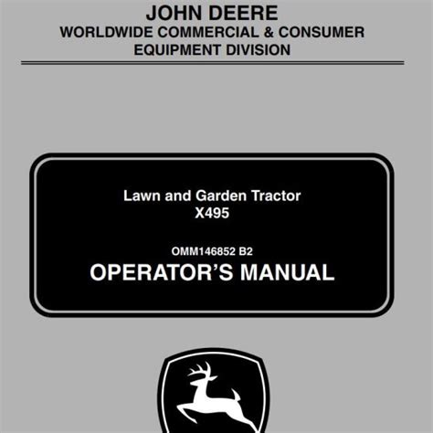 repair manual john deere riding mower Doc