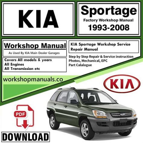 repair manual kia sportage Kindle Editon