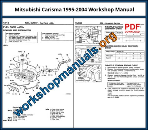 repair manual mitsubishi carisma Epub