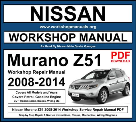 repair manual nissan murano 2004 pdf Epub