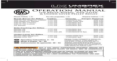 repair manual umarex Reader