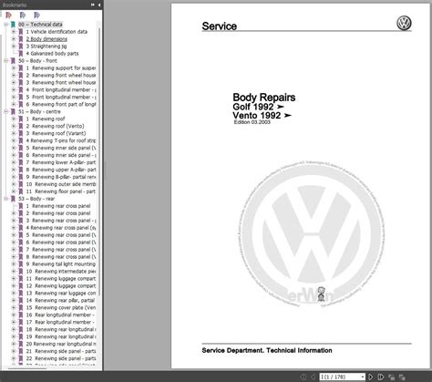 repair manual volkswagen golf 3 PDF