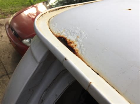 repair rust spot on car roof Reader