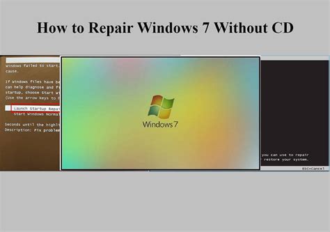 repair windows 7 without disc Reader