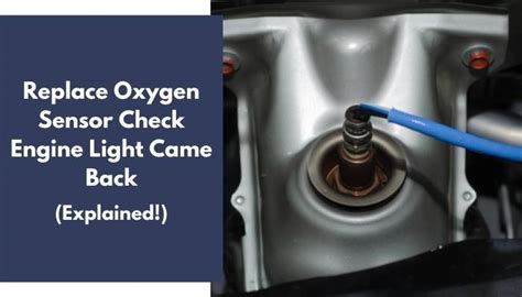 replaced oxygen sensor check engine light is still on Kindle Editon