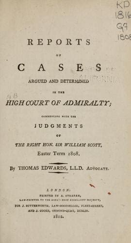 reports cases argued determined admiralty Epub
