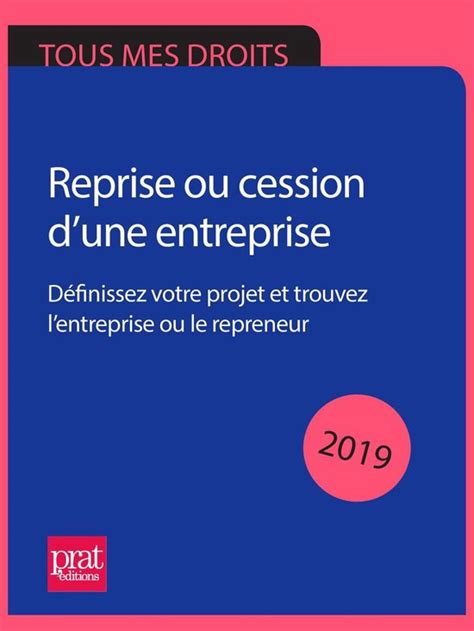 reprise cession dune entreprise lentreprise ebook Doc