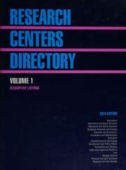 research centers directory 33rd 2006 2 volume set Reader