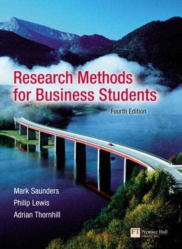 research methods for business students 4th edition Reader