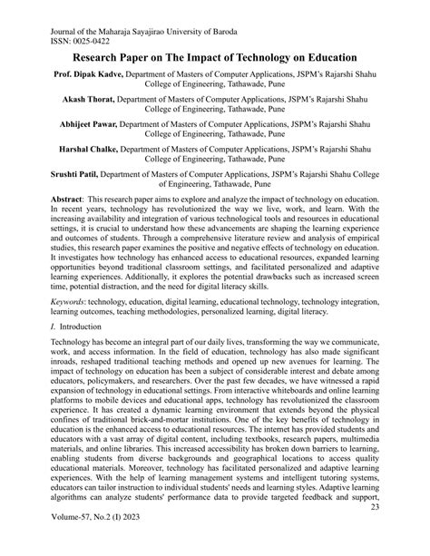 research paper about technology Epub