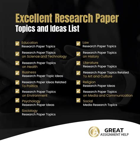 research paper topic ideas PDF