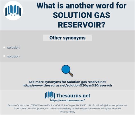 reservoir thesaurus