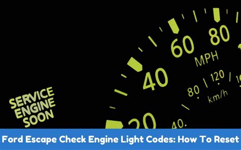 reset ford escape check engine light Doc