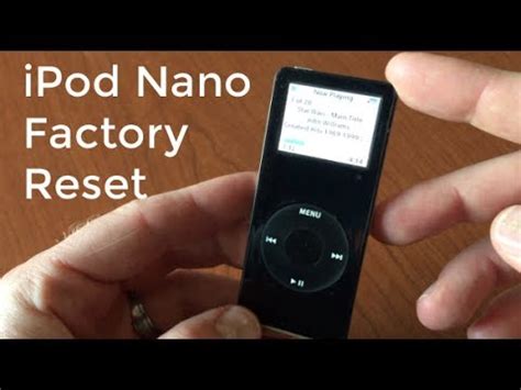 reset ipod nano first gen Kindle Editon