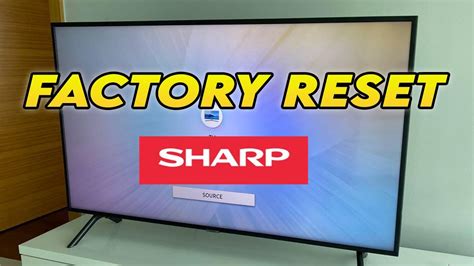 reset sharp tv factory settings Reader