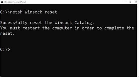 Reset The Winsock Catalog