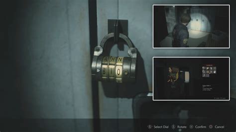 resident evil 2 locker code